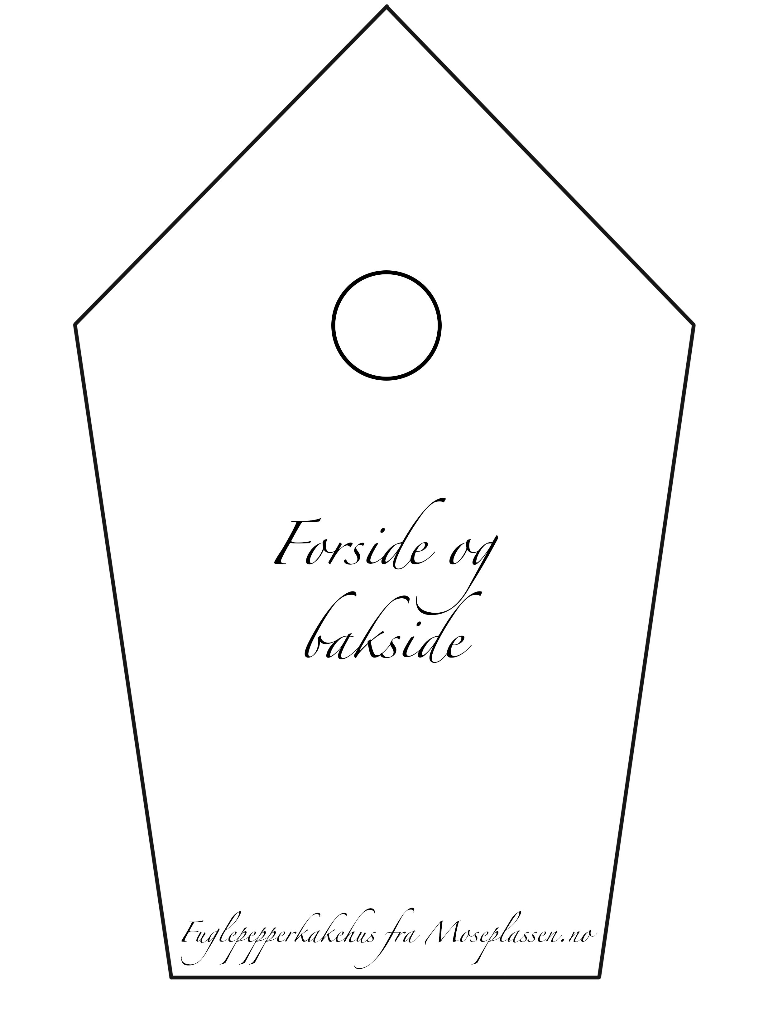 Pepperkake-fuglekasse-front